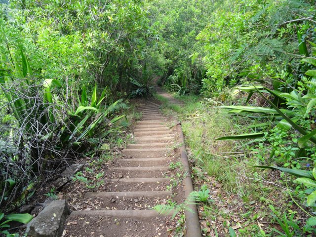 Dernier escalier avant de terminer la boucle
