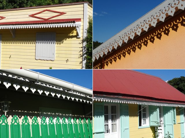 Détails typiques de l'architecture créole