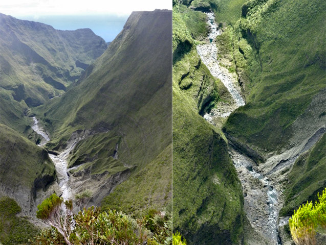 Quelques vues du Cassé de la Rivière de l'Est