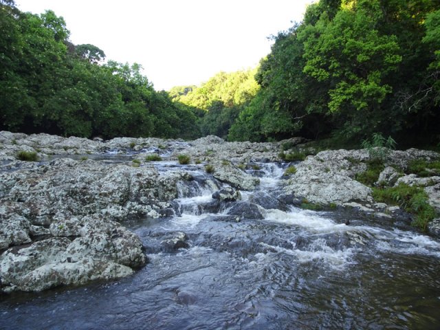 La rivière Sainte-Suzanne en amont du gué