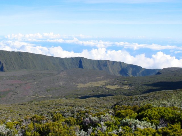 On domine la Savane Cimetière et le Fond de la Rivière de l'Est