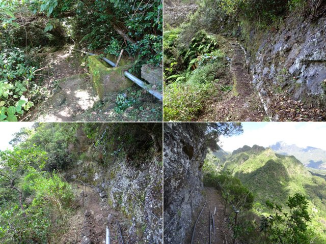 Quelques portons sécurisées du sentier plat jusqu'au Petit Rein