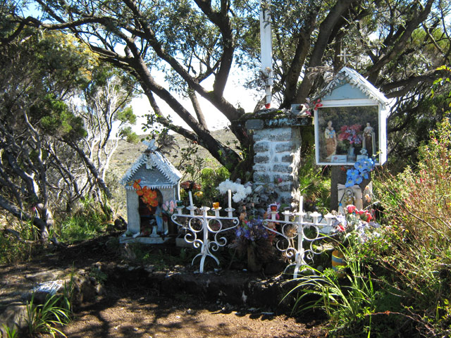 Un des oratoires les plus connus des randonneurs de la Réunion