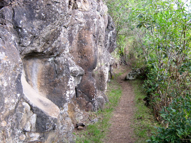 Une autre idée du sentier dans une partie rocheuse