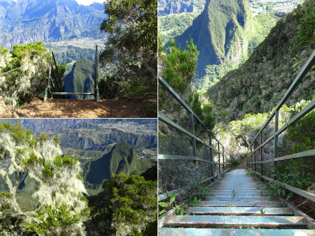 Elle semble plonger vers le cirque et le Bonnet de Prêtre