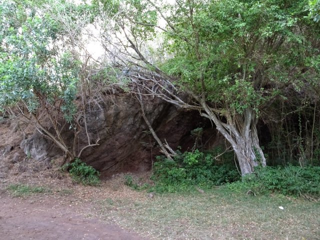 Partie plate dans un ancien cratère