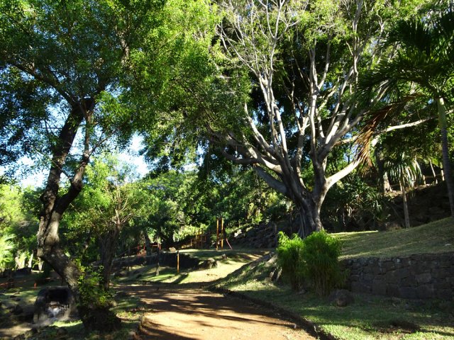 Petit détour ombragé par le circuit sportif