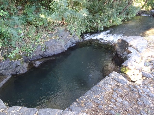 Une partie des installations de récupération de l'eau