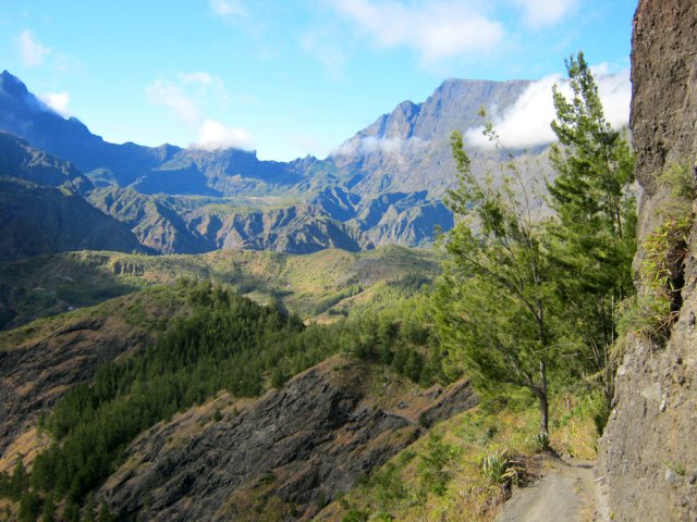 Panorama sur le cirque depuis l'escalier de la Brèche