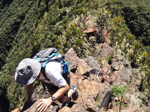 Forte montée déconseillée si vertige