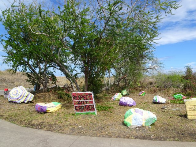 Des pierres peintes, plus agréables que des ordures