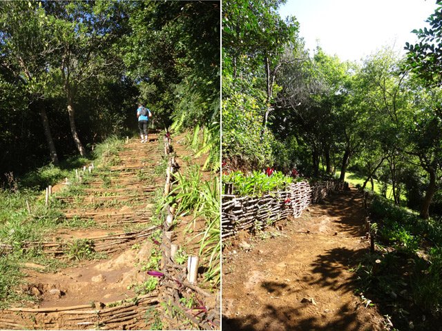 Deux portions en début de boucle et en montée