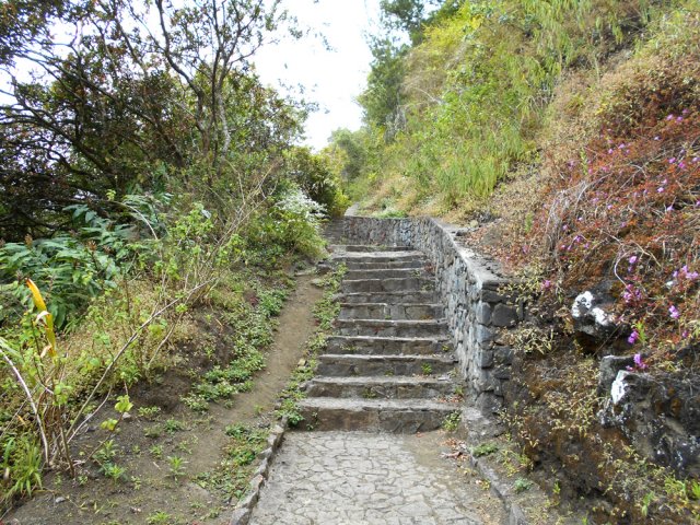 La traversée des thermes est une balade, surtout en descente