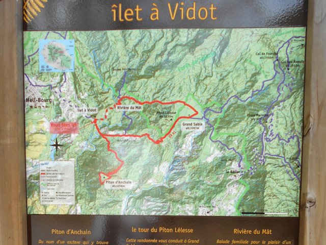 L'orientation de la carte au sud peut désorienter