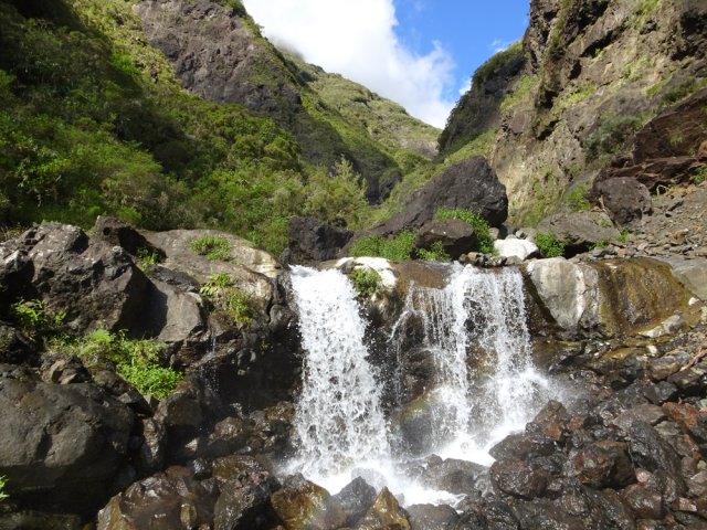 La première chute lors de la remontée vers les sources