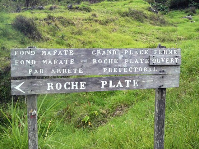 Le sentier qui partait vers Grand Place est définitivement hors d'état
