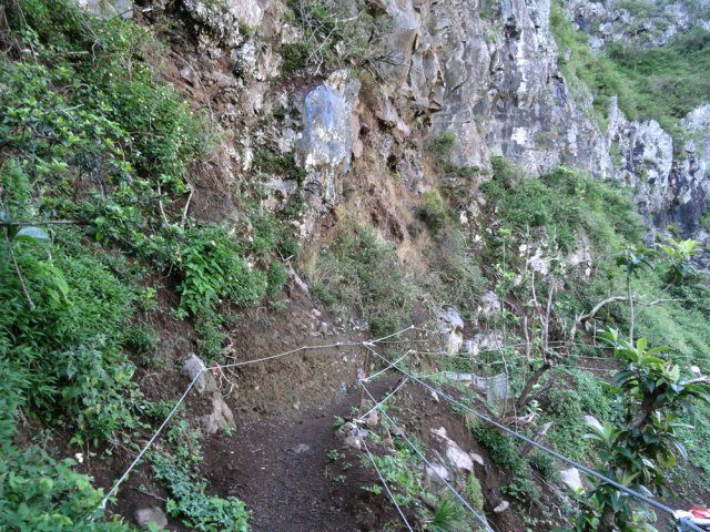 Un éboulis important réparé très sérieusement