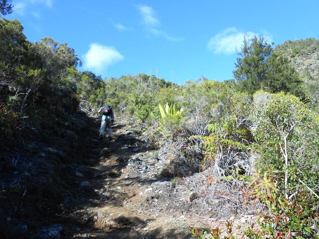 Une pente un peu plus forte