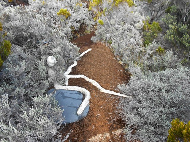 Sculpture originale intégrée au paysage