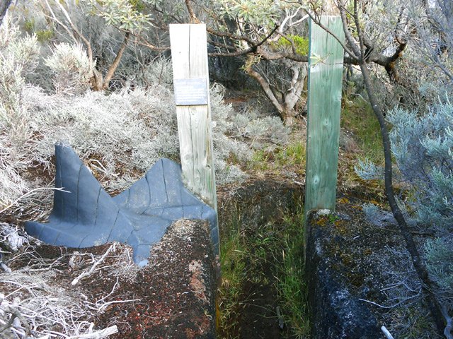 Une espèce de porte marque la fin du trajet
