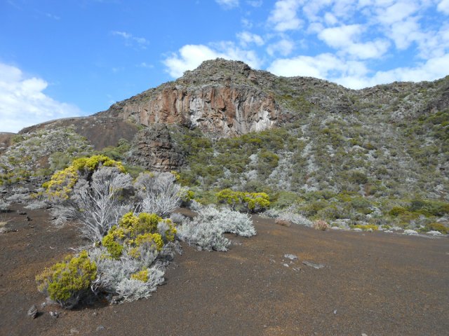 Balade facile sur lapilli et entre les branles verts et gris